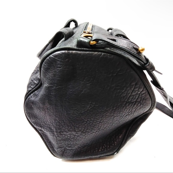 AUTH Alexander Wang Black Leather Shoulder Bag Tote - Picture 3 of 8